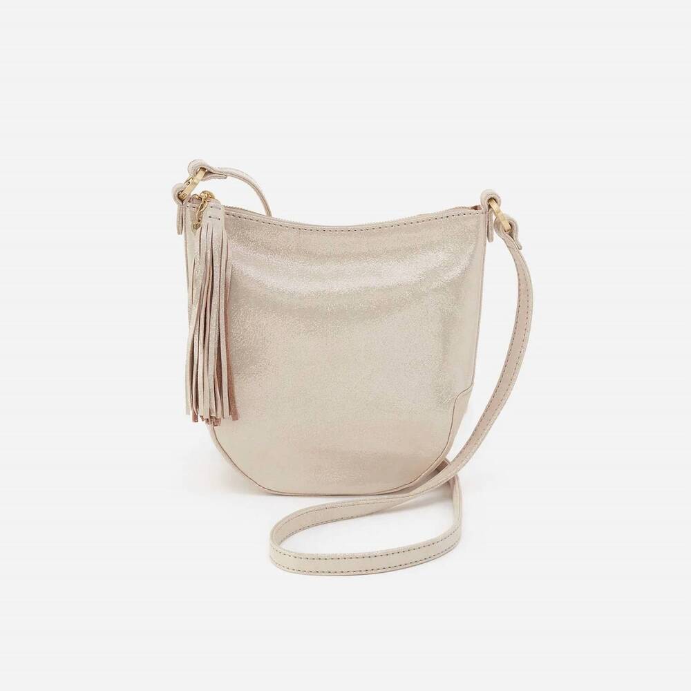 NEW HOBO women's lexi crossbody bag in sand shimmer